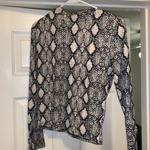 Snakeskin long sleeve shirt